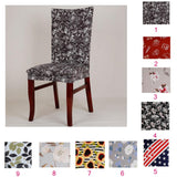 Fashionable Pattern Dining Room Wedding Banquet Chair Cover Party Decor Seat Cover Stretch Spandex #5