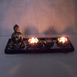 Zen Garden Sand Kit Tealight Holder Relax Spiritural Meditation Home Wedding Party Decor Supplies #2