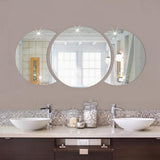 Maxbell Removable 3D Dressing Mirror Wall Stickers Acrylic Mirror Decal Silver Moon