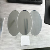 Maxbell Removable 3D Dressing Mirror Wall Stickers Acrylic Mirror Decal Silver Moon
