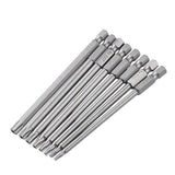 Maxbell 6Pcs Professional Cross Head Screwdriver Bits Tip Set 1/4" Hex 100mm Length