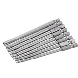 Maxbell 6Pcs Professional Cross Head Screwdriver Bits Tip Set 1/4" Hex 100mm Length