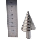 Maxbell 5-35mm Titanium Step Drill Bit HSS Cone Triangular Shank Hole Cutter Tool