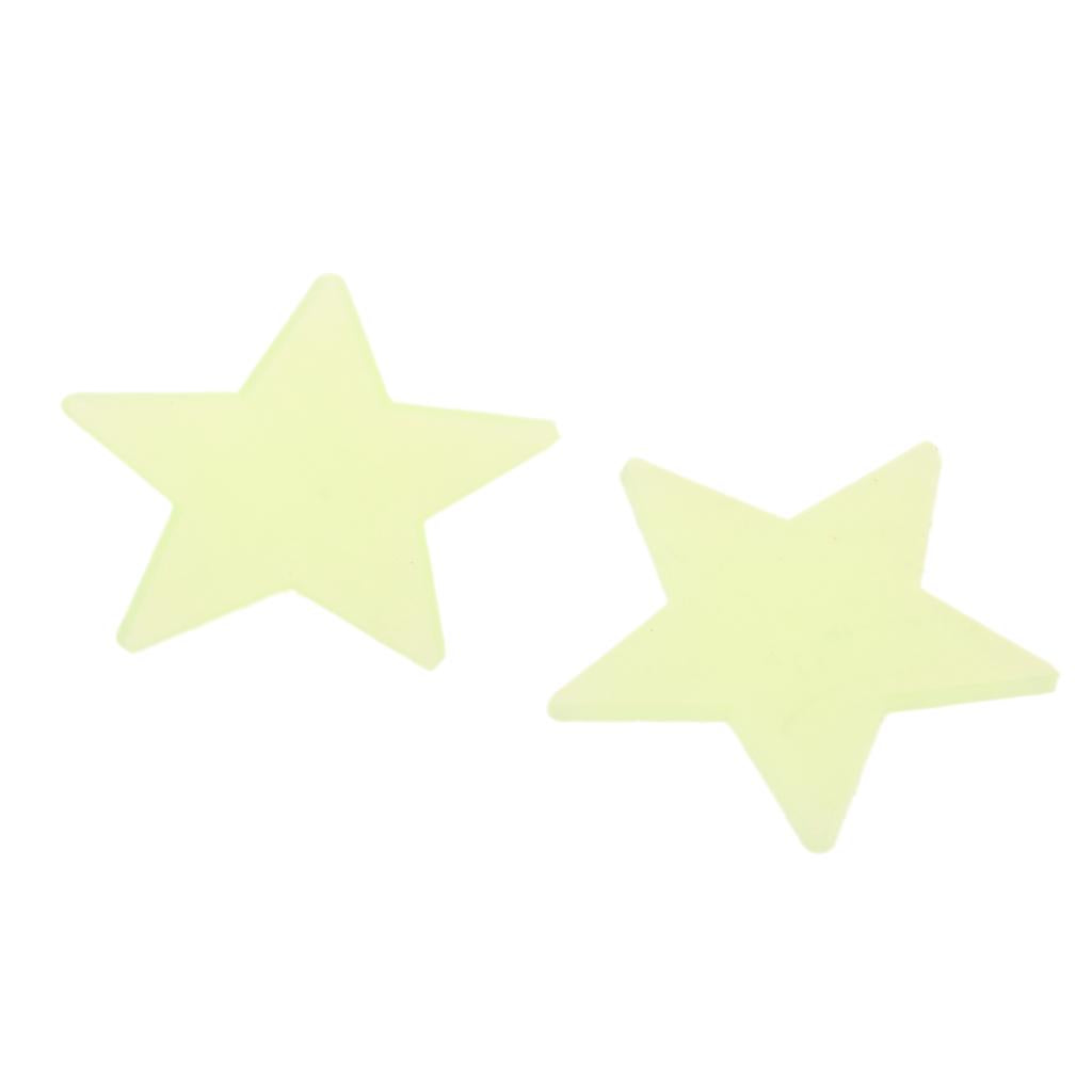 Glow In The Dark Stars Room Ceiling Wall Glowing Stickers 3cm Yellow