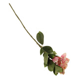 Upscale 3 Heads Artificial Gardenia Flower Simulation Bouquet Decor Red