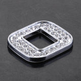 Maxbell 35mm 3D Metal Rhionestone Figure Number 0 Car DIY Motor Emblem Badge Sticker