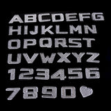Maxbell 35mm 3D Metal Rhionestone Figure Number 0 Car DIY Motor Emblem Badge Sticker