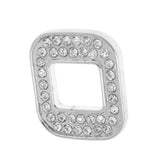 Maxbell 35mm 3D Metal Rhionestone Figure Number 0 Car DIY Motor Emblem Badge Sticker