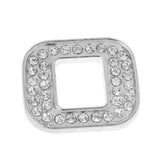 Maxbell 35mm 3D Metal Rhionestone Figure Number 0 Car DIY Motor Emblem Badge Sticker