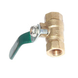 Maxbell Female to Female 1/4 Thread Brass Ball Valve Shut Off Switch DN8 Green