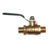 Maxbell Male to Male 1/4 Thread Brass Ball Valve Shut Off Switch DN8 Green