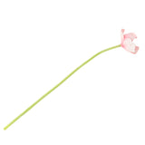 Max 10 Pieces PU Lifelike Artificial Poppy Flower Branches for Home Decor Pink