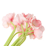 Max 10 Pieces PU Lifelike Artificial Poppy Flower Branches for Home Decor Pink