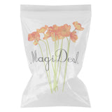 Max 10 Pieces PU Lifelike Artificial Poppy Flower Branches for Home Decor Orange
