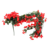 1 Bunches of Artifical Violet Bracketplant Hanging Wreath Art Decoration Red