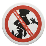 Retro Style Do not Touch" Spotted Round Tin Sign Iron Pub Bar Decor Plaque"