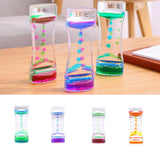 Maxbell 3Pieces Floating Color Mix Oil Liquid Bubbler Motion Timer Hour Glass Toy