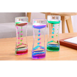Maxbell 3Pieces Floating Color Mix Oil Liquid Bubbler Motion Timer Hour Glass Toy