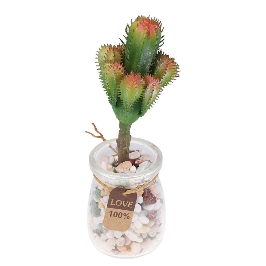 Artificial Succulent Plant Cactus Home Decor #14 1 Piece 14.5 x 7cm
