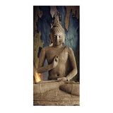 Maxbell  Canvas Decor Wall Art Painting Picture Decor Stone Buddhat 60x120cm