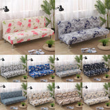 Universal 3-Seat Sofa Covers Armless Settee Couch Protector Elastic Throw Leaf