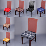 Polka Dot Stretch Spandex Elastic Chair Seat Cover for Dinning Room Decor 1