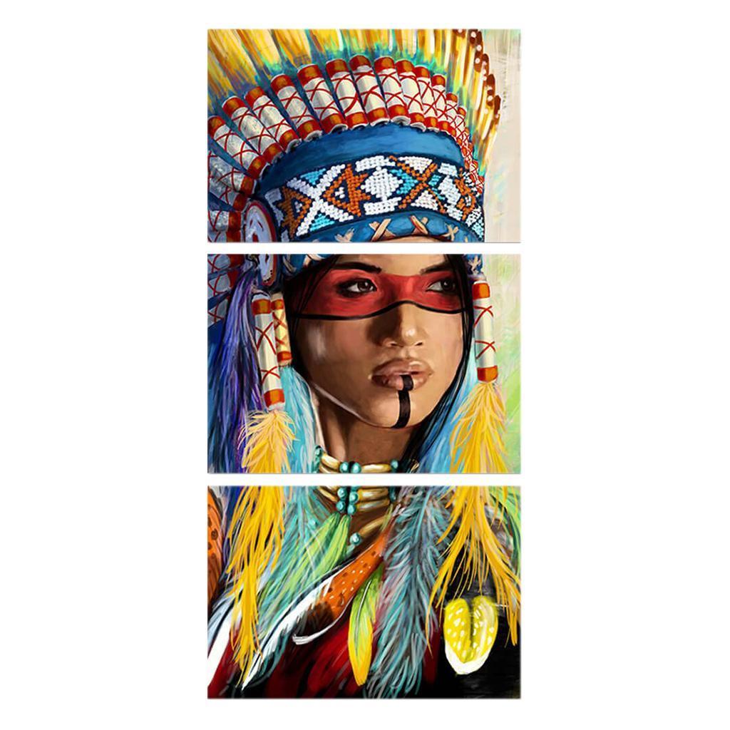 Maxbell  Modern Canvas Prints Artwork Painting Picture Wall Art Decor Indians-S
