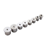 Maxbell 8Pcs/set Hollow Dowel Drill Centre Points Pin Wood 6mm 8mm 10mm 12mm Dowel Tenon Center Set Woodworking Wood Drill Bit