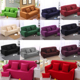 Spandex Stretch 2- Seater Sofa Couch Seat Cover Slipcover Case Rose Red