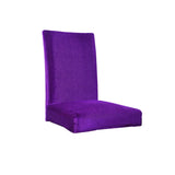 Stretch Dining Room Chair Seat Cover Slipcover Stool Protector Purple