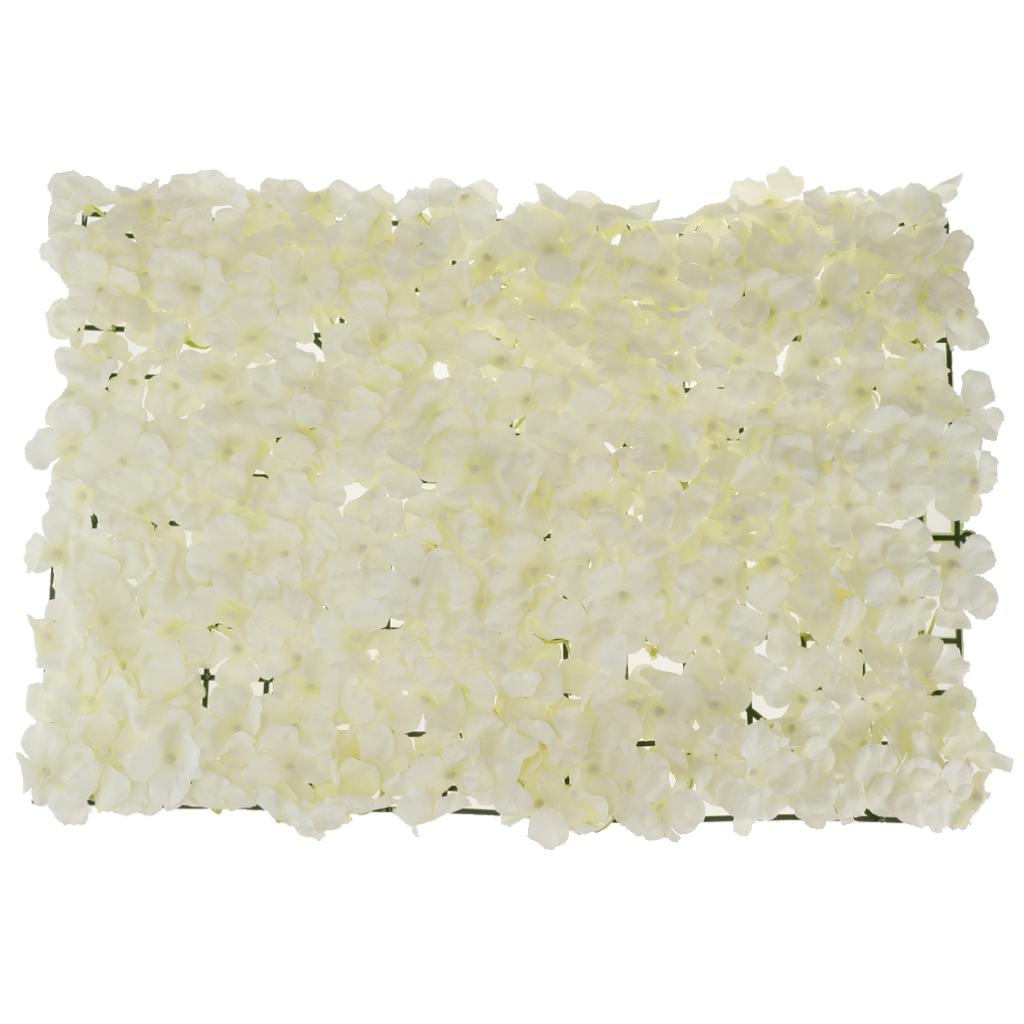 Maxbell 5 pieces Artificial Flower Wall Wedding Venue Background Floral Decor Cream