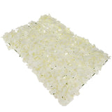 Maxbell 5 pieces Artificial Flower Wall Wedding Venue Background Floral Decor Cream