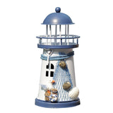 Wrought Iron Nautical Lighthouse Lantern Candle Holder 14cm Seabirds