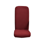 Thicken Chair Cover Comfortable Office Seat Swivel Chair Slipcover Burgundy