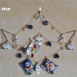 Nautical Decor Bunting Photo Clip Peg Garland Home Party Hanging Shells