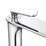 Max Chrome Bathroom Single Handle Faucet Deck-Mount Hot/Cold Water Mixer Tap