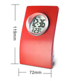 Max Water Powered Alarm Clock 24-hour Crystal Ball Display Digital LCD Clock-Red