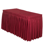 Max Fitted Table Skirt Pleated Table Cover Wedding Trade Decor Machine Washable