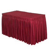 Max Fitted Table Skirt Pleated Table Cover Wedding Trade Decor Machine Washable