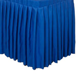 Max 47' Home Tablecloth Table Skirt Cover For Wedding Banquet Party Decor Blue
