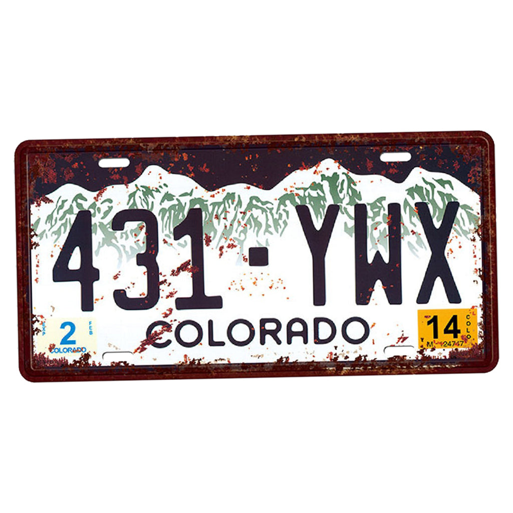 Iron painting metal tin sign Colorado