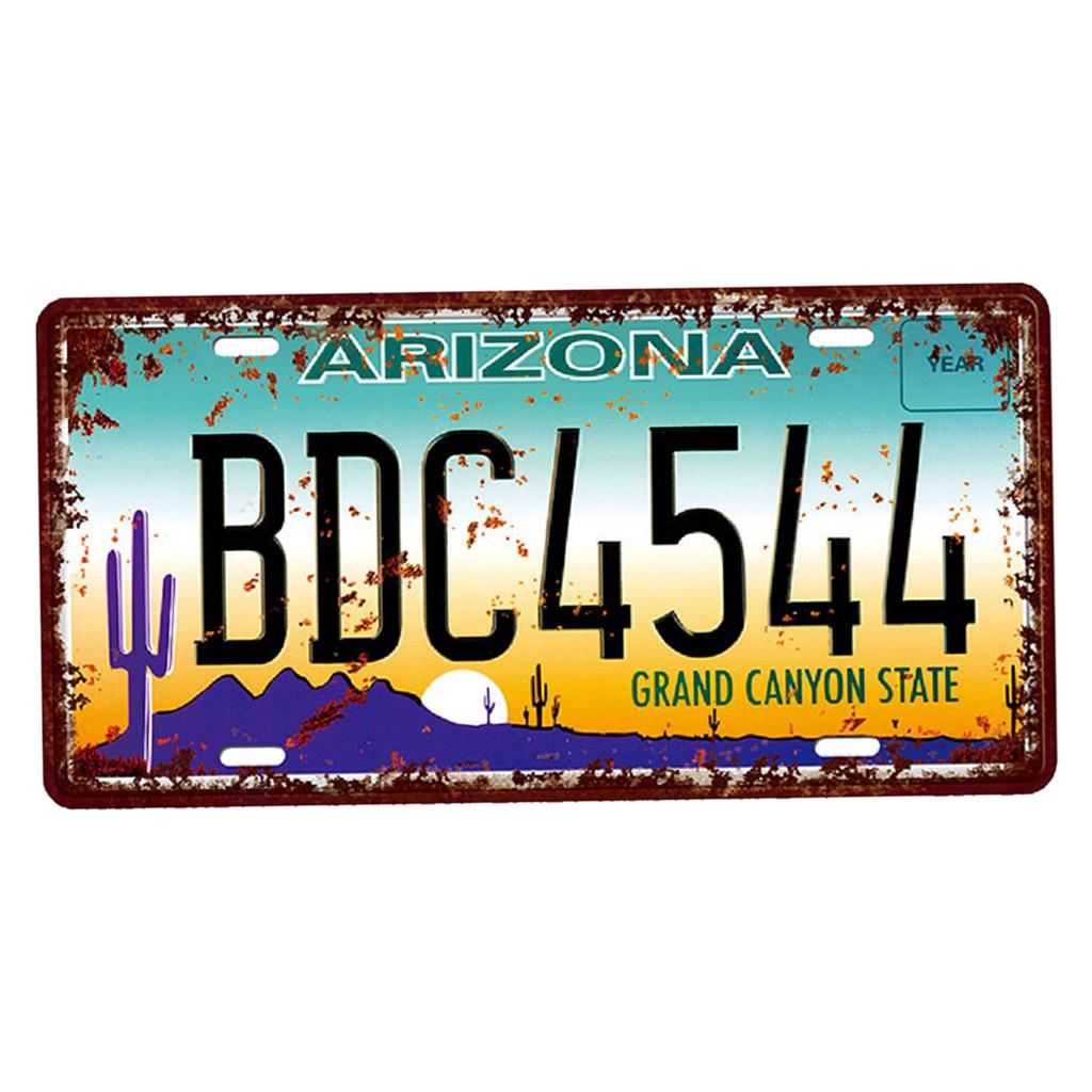 Iron painting metal tin sign Arizona