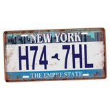 Retro Tinplate Metal Sign License Plate Metal Plaque Pub Bar Wall Decor A