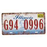 Retro Tinplate Metal Sign License Plate Metal Plaque Pub Bar Wall Decor B