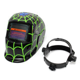 Max Auto Darkening Solar Powered Welding Helmet Mask Spider Nest