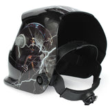 Max Auto Darkening Solar Powered Welding Helmet Mask Skull King with Hook