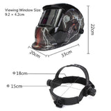 Max Auto Darkening Solar Powered Welding Helmet Mask Skull King with Hook