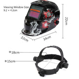 Max Auto Darkening Solar Powered Welding Helmet Mask Industrial Spark