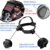 Max Auto Darkening Solar Powered Welding Helmet Mask Industrial Spark