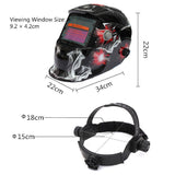 Max Auto Darkening Solar Powered Welding Helmet Mask Industrial Spark